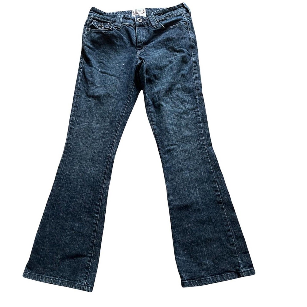 Levi Strauss Signature Blue Jeans Women 6 Misses Denim Low Rise Bootcut *FLAW*